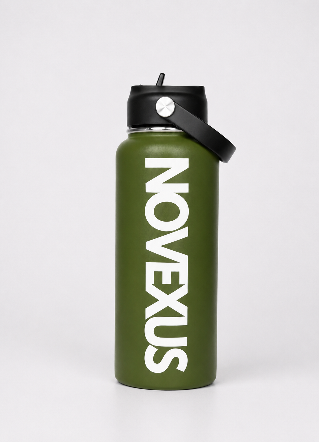 Army green - 32oz - Straw + handle